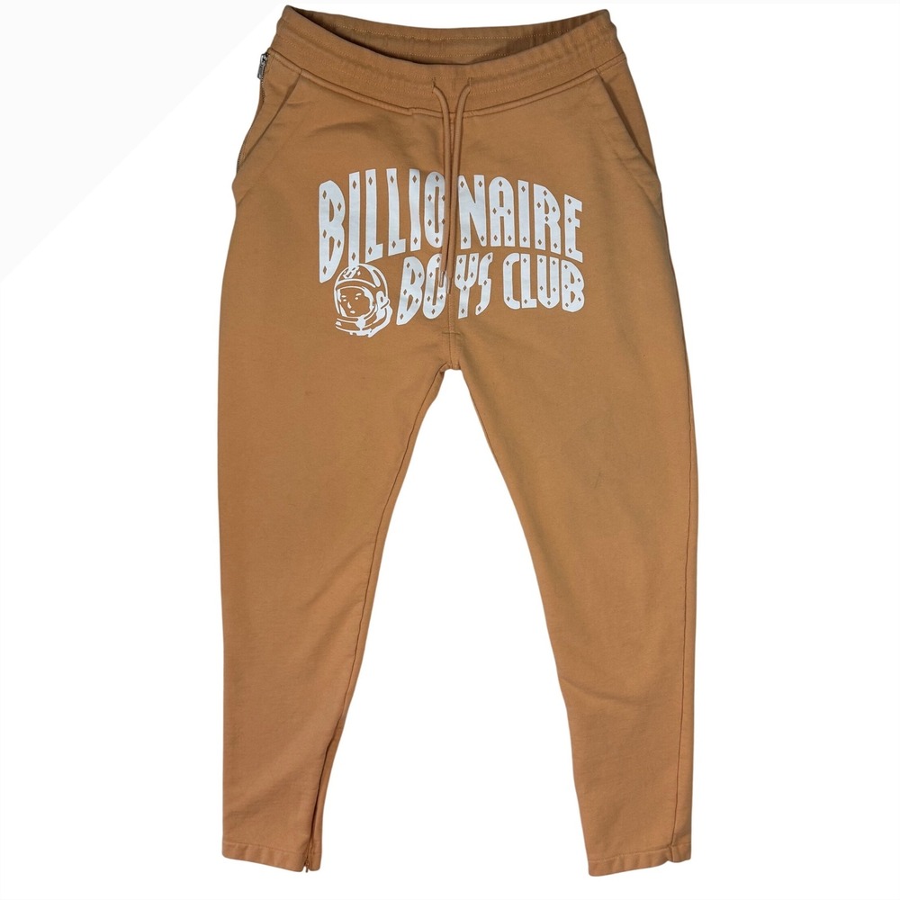 Billionaire Boys Club BBC Men's XL Peach Graphic Sweatpants Zip Ankle Joggers